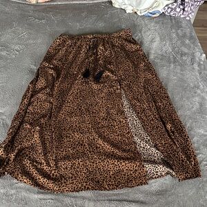 Cheetah print skirt